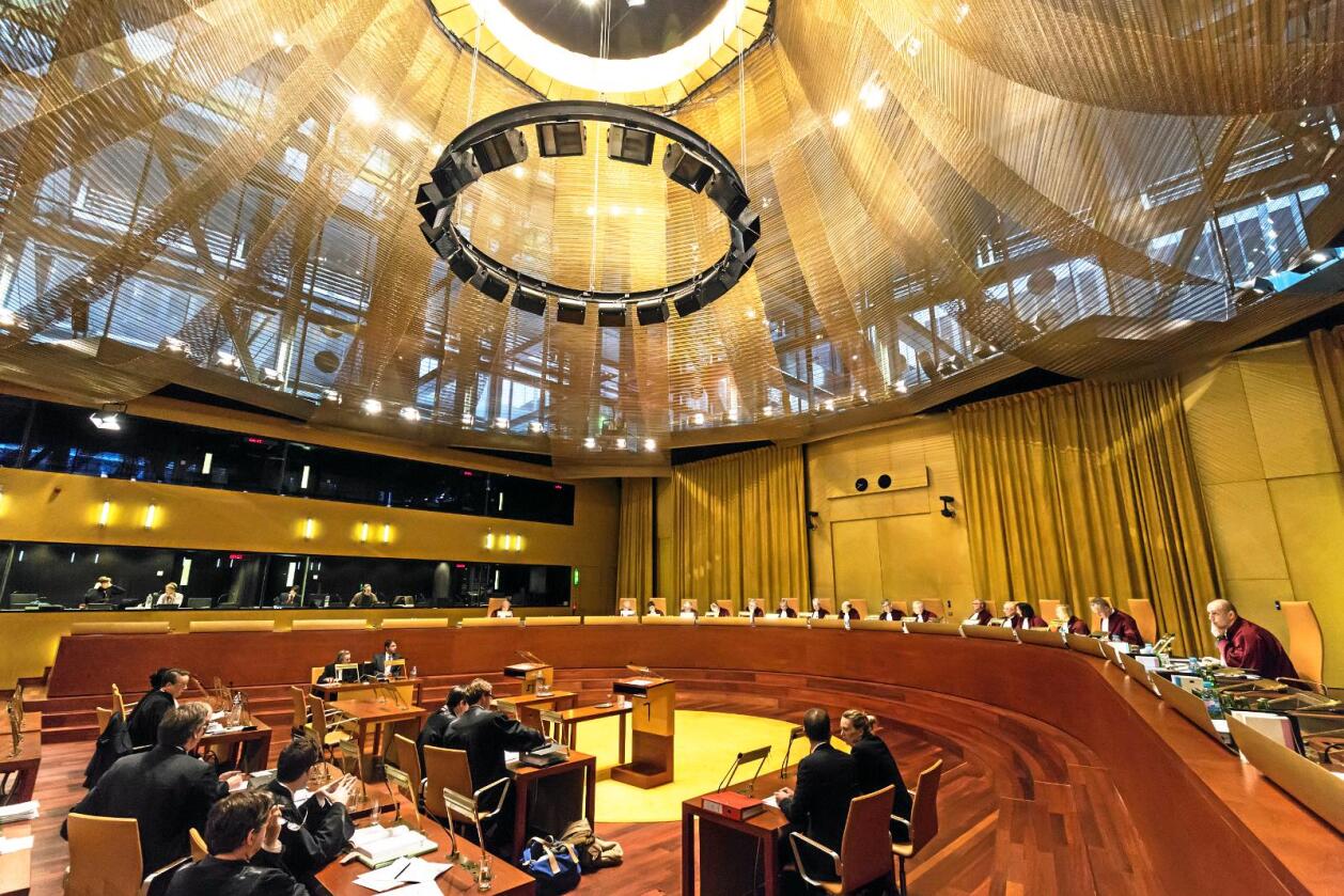 Stadig viktigere: EU-domstolen i Luxembourg må ta stilling til stadig flere spørsmål innen europeisk rett. Bildet er fra en høring i storsalen. Foto: EU-domstolen