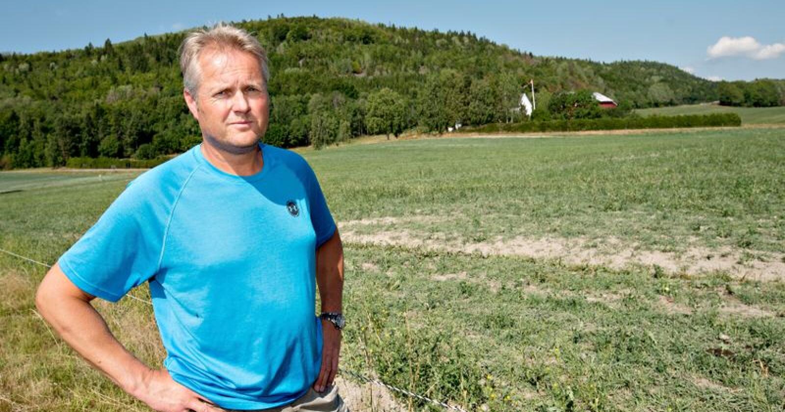 – Markedet trenger mer korn, og da må alle kornbruk med, sier leder av kornutvalget i Norges Bondelag, Hans Edvard Torp. Foto: Vidar Sandnes