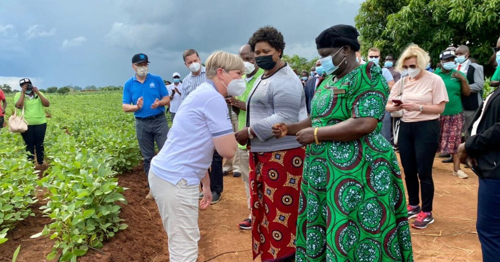 Norge øker bistanden til landbruk i utviklingsland. Utviklingsminister Anne Beate Tvinnereim var nettopp på reise i Malawi, og forteller at de er blant landene hvor det er svært stort potensiale for økte avlinger. Foto: Utenriksdepartementet