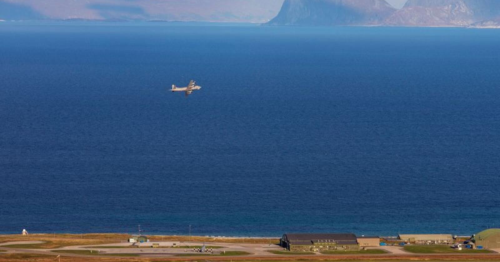 Et Orion-fly tar av fra Andøya flystasjon på dette bildet fra 2017. Foto: Tore Meek / NTB scanpix