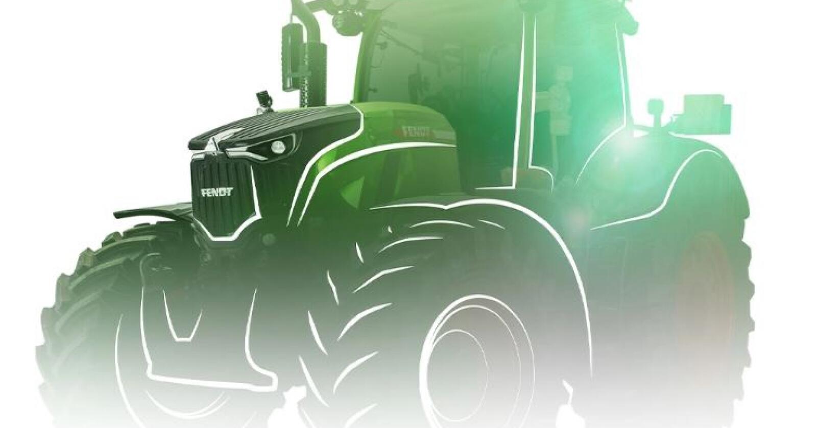 Design: Tegninger av den nye traktoren hinter om at den får et oppgradert design.