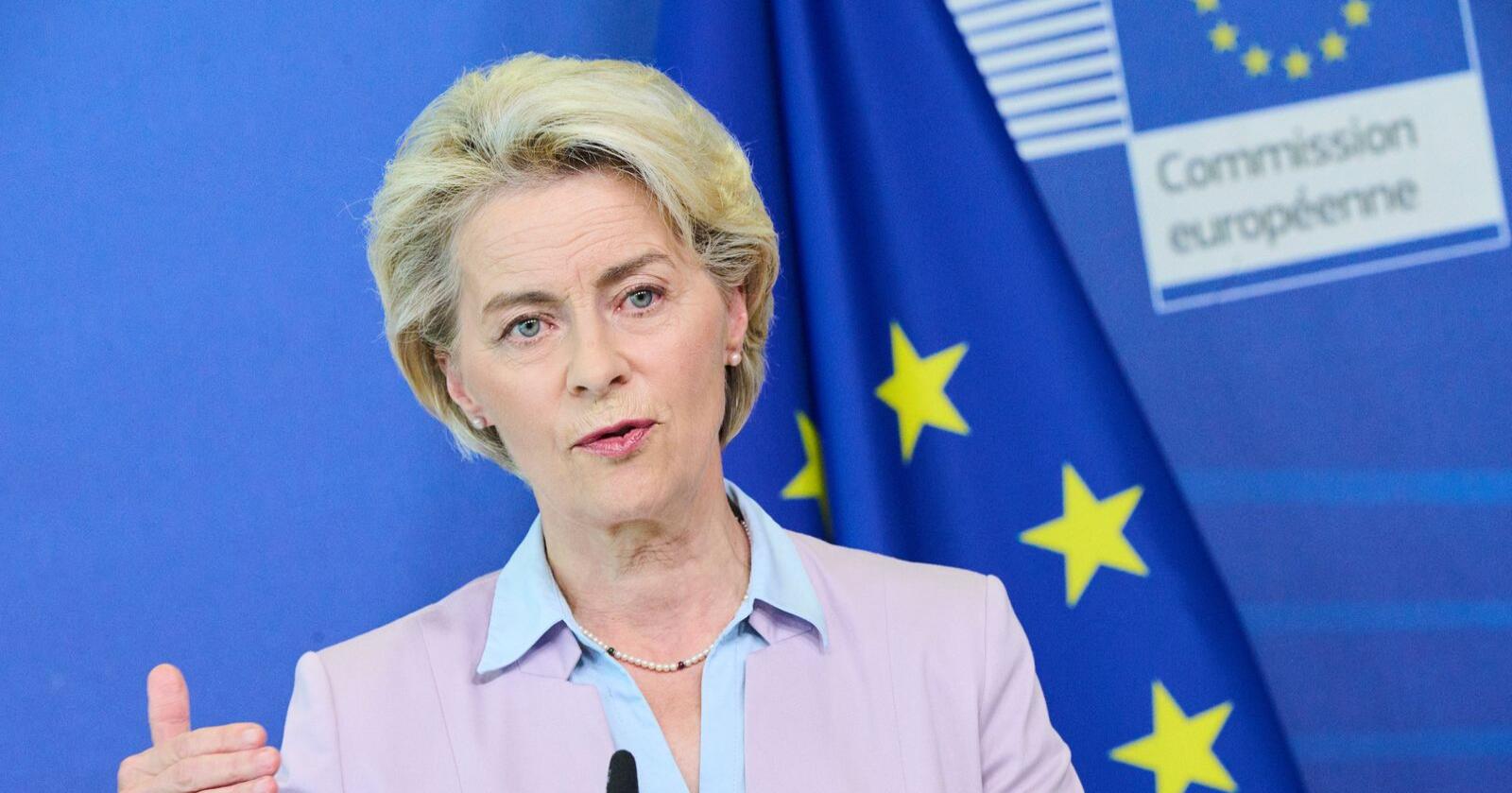 EU-kommisjonens president Ursula von der Leyen legger onsdag frem forslag til energikrisepakke. Foto: EU-kommisjonens pressetjeneste
