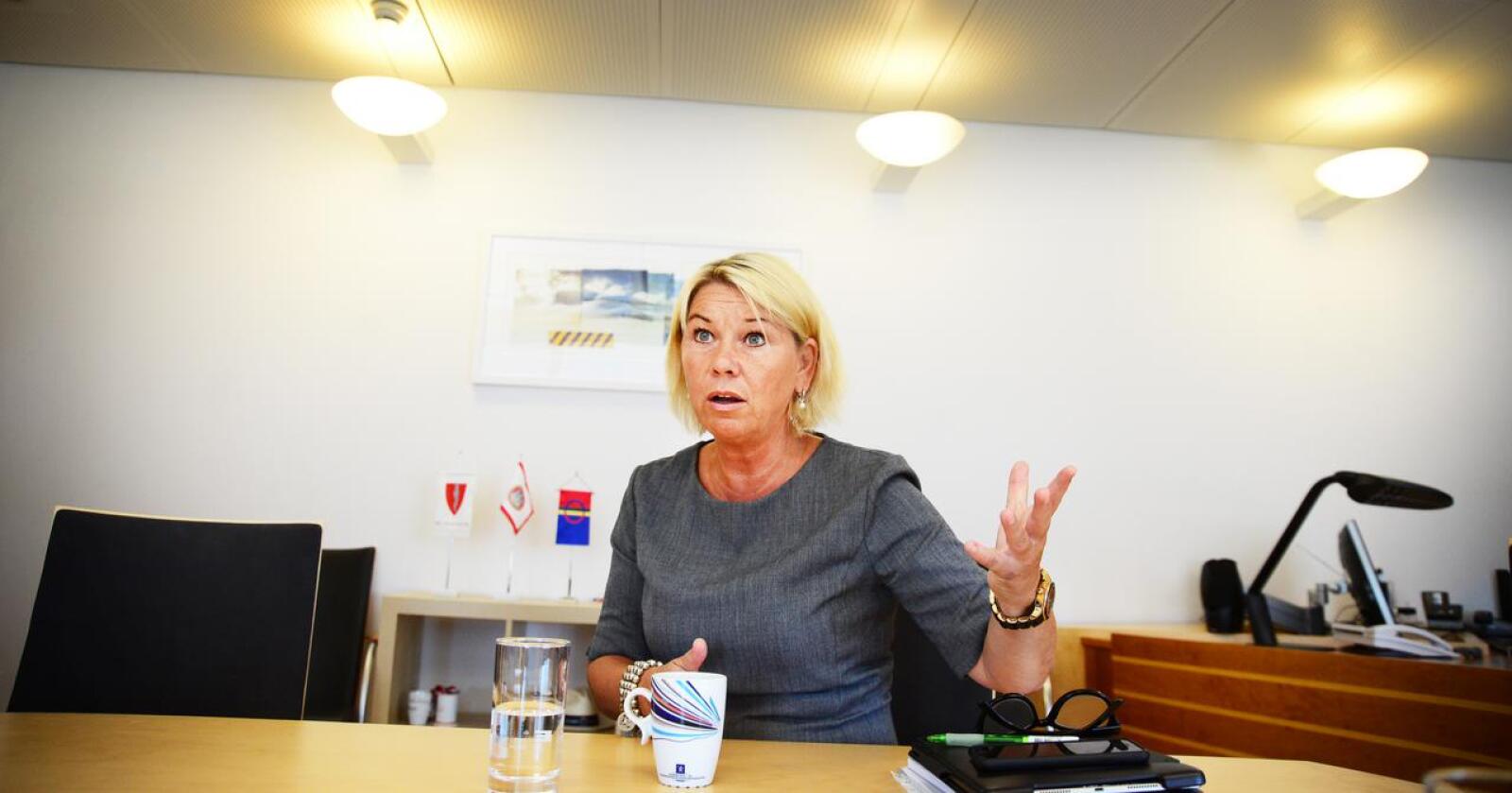 Justis- og beredskapsminister Monica Mæland (H). Foto: Siri Juell Rasmussen