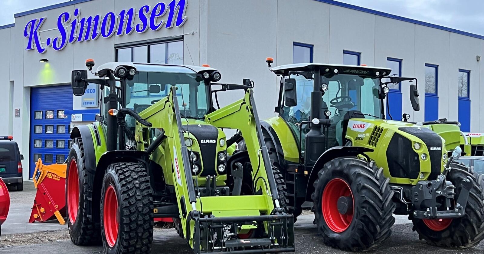 Lykkes: K. Simonsen Storbilsenter i Harstad forteller at de har lykkes godt med satsingen på landbruksmaskiner og traktorer. Nå utvider de med to nye avdelinger.