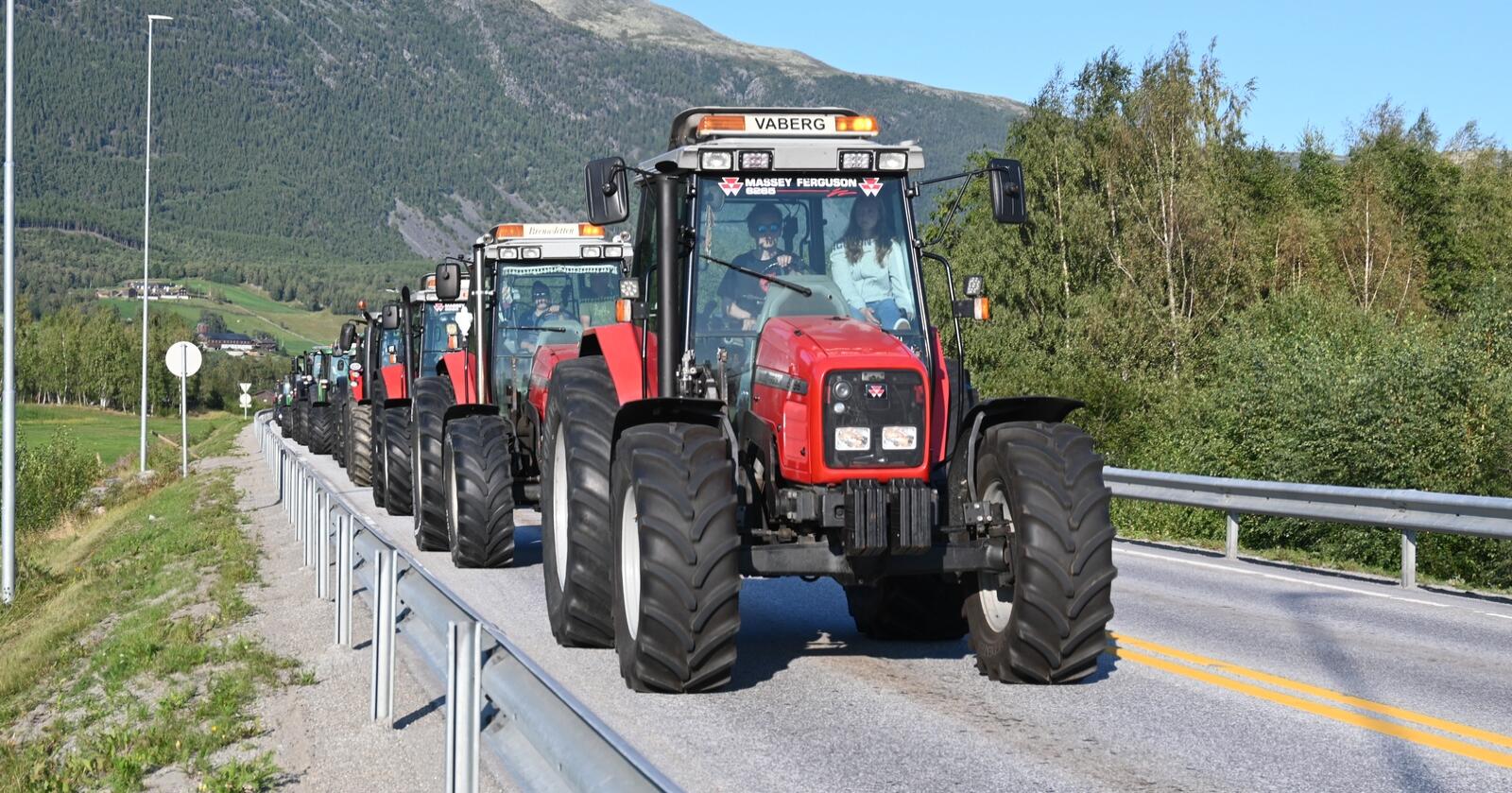 Kortesje: Traktorrocken i Vågå arrangeres 19. - 21. august. For mange er høydepunktet traktorparaden.