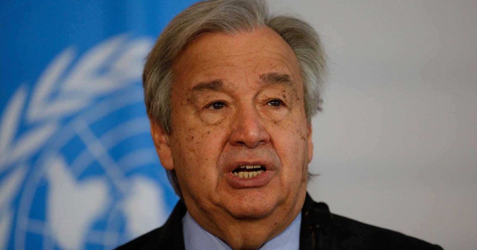 FNs generalsekretær António Guterres. Foto: Theresa Wey / AP / NTB
