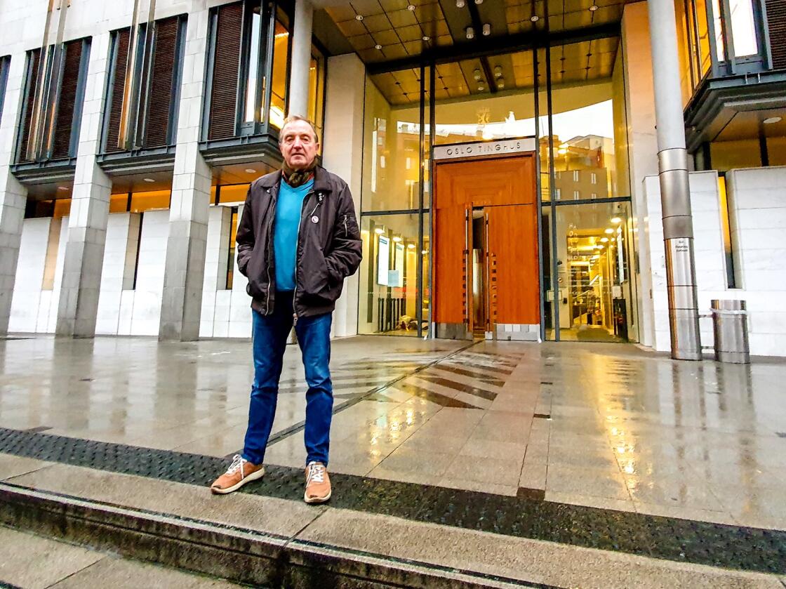 Roy Pedersen – leder i Nei til EU startet rettssak mot staten 1. november i Oslo tingrett. Foto: Eskild Johansen/Nationen. 