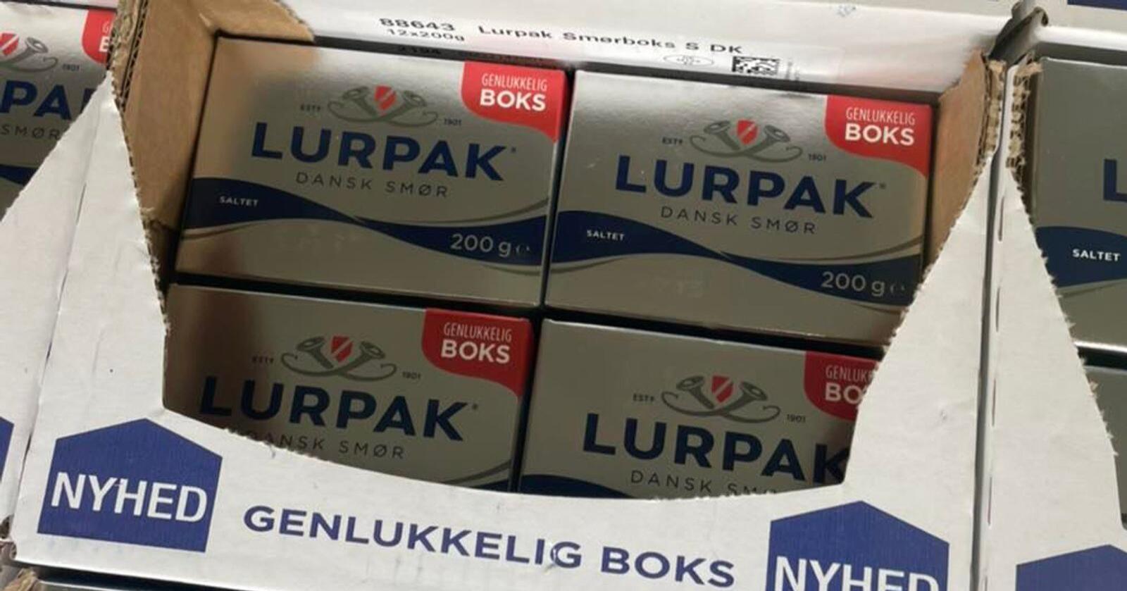 Har du vært på ferie i Danmark er det stor sjanse for at du har smakt på meierismøret Lurpak. Produktet har vært tilgjengelig i norske dagligvarebutikker siden i fjor høst. Foto: Arla