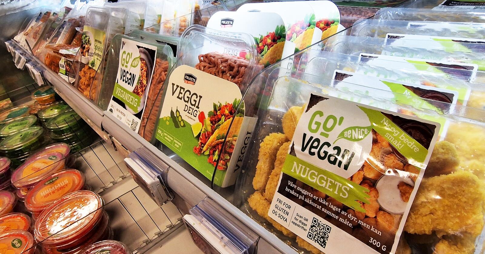 No kan du spare penger på å velje vegetariske produkt i staden for kjøt. Foto: Jon-Fredrik Klausen