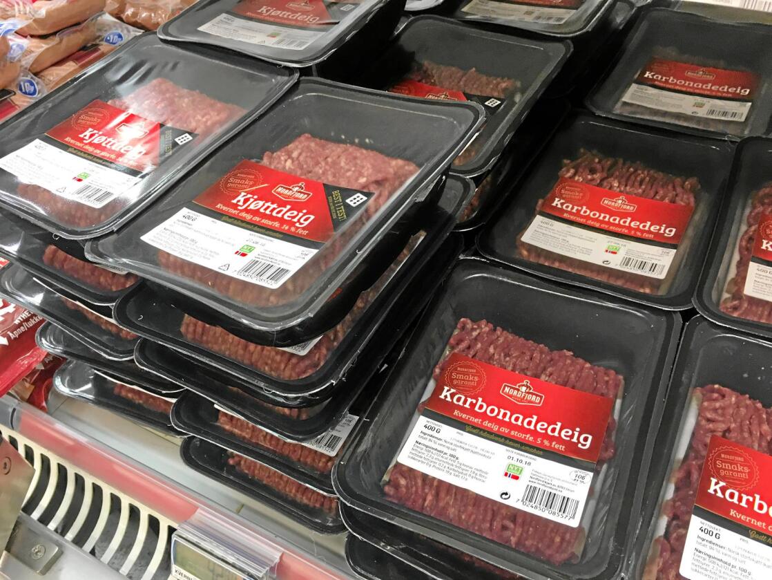 Kjøttdeig: Mye bearbeidet mat gir mer svinn enn lite, skriver innsenderen. Foto: Alexander Gjermundshaug