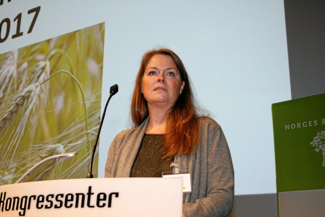 Attval: Styreleiar Anne Jødahl Skuterud får fornya tillit av valkomiteen i Felleskjøpet Agri. Foto: Bjarne Bekkeheien Aase