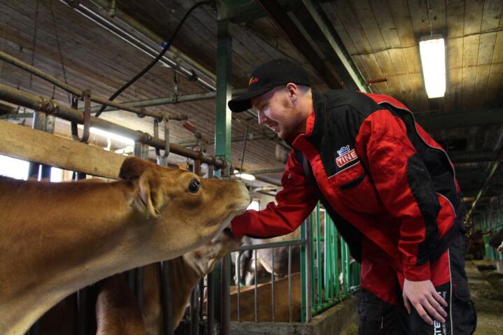 TIDLIG PÅ: Bare 18 år gammel grep Øystein Børve sjansen da en gård i hjembygda Etne lå ute for salg. Nå jobber han for å etablere en framtidsretta og drivverdig melkeproduksjon.