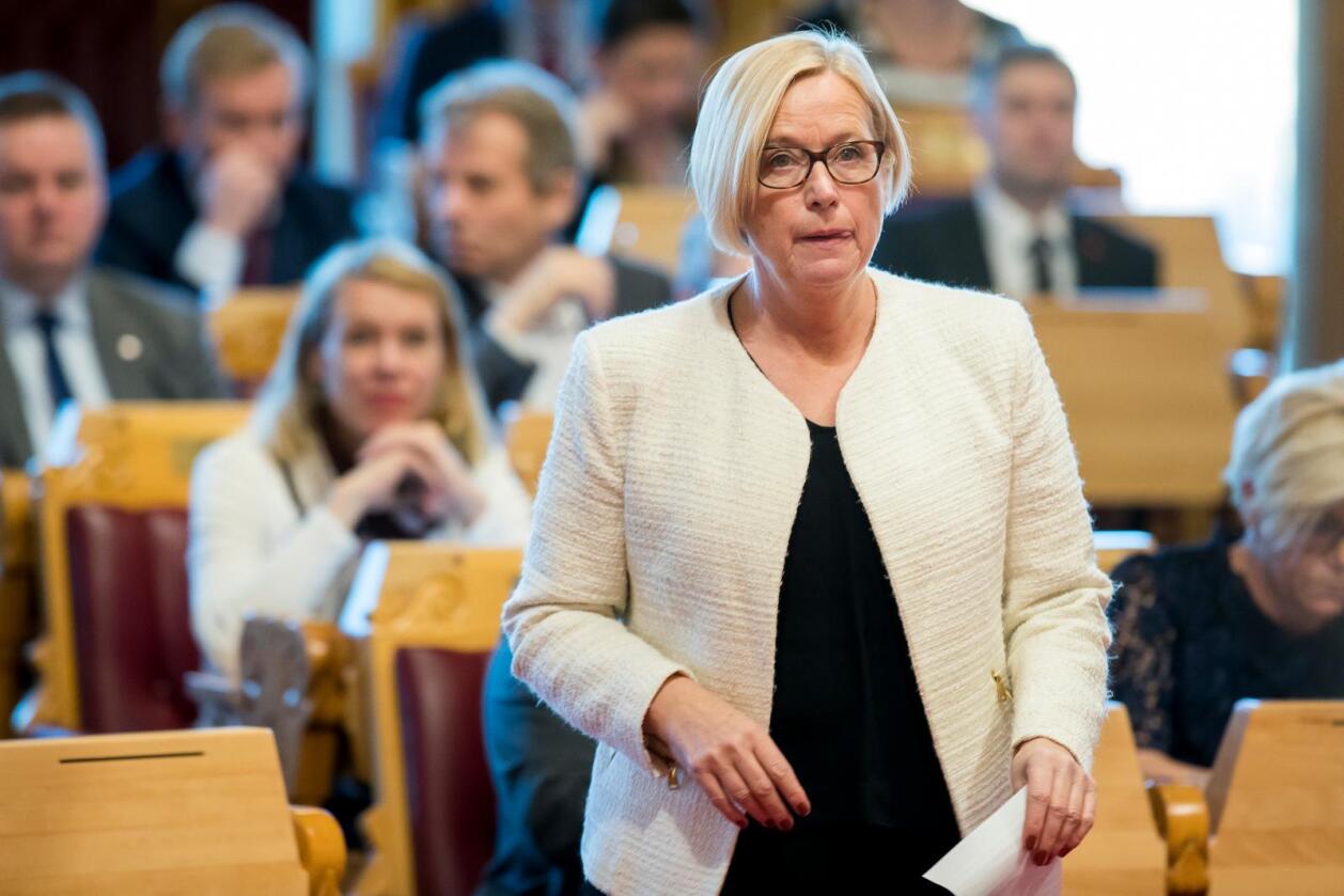Senterpartiets parlamentariske leder, Marit Arnstad. Foto: Heiko Junge / NTB scanpix