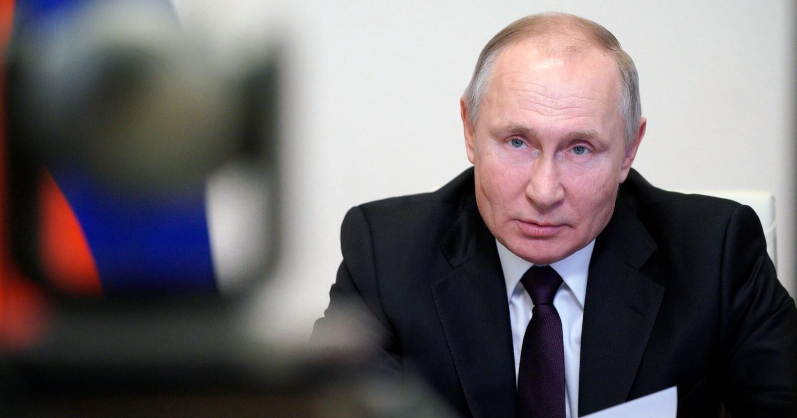 Russlands president, Vladimir Putin, har selv ikke villet si om det er Sputnik-vaksinen han har fått en dose av. Foto: Alexei Druzhinin, Sputnik, Kremlin Pool Photo via AP