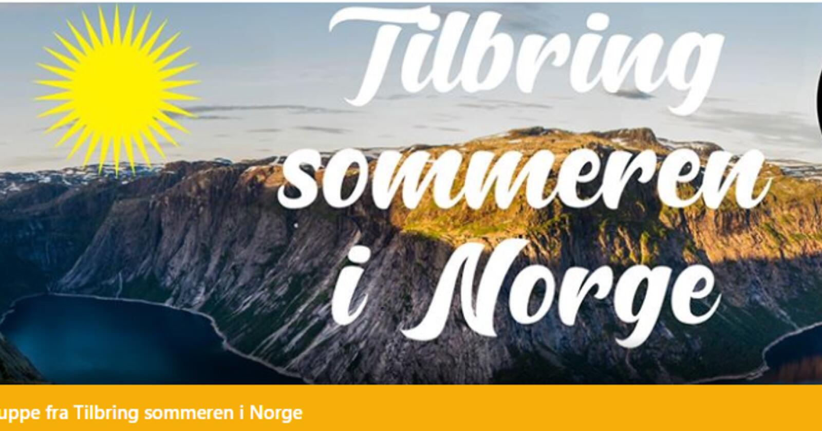 Facebook-gruppa «Tilbring sommeren i Norge» har over 250.000 medlemmer. Skjermdump: Facebook