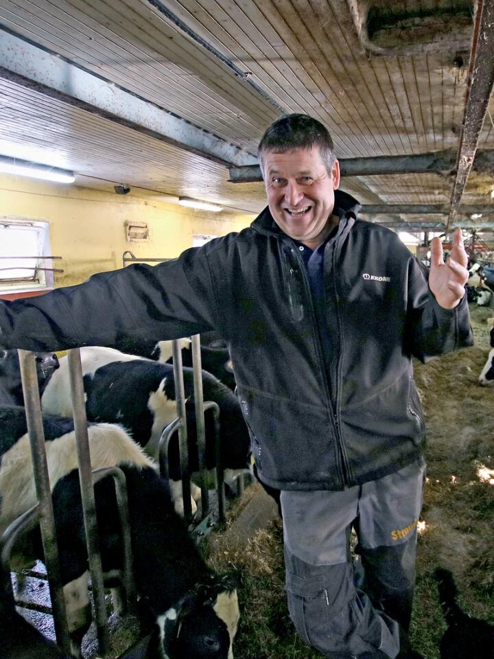 KJØNNSSEPARERT: I 2018 var Bjørn Westby den første melkeprodusenten som inseminerte sine holsteinkyr med kjønnsseparert sæd av blonde d'aquitaine.