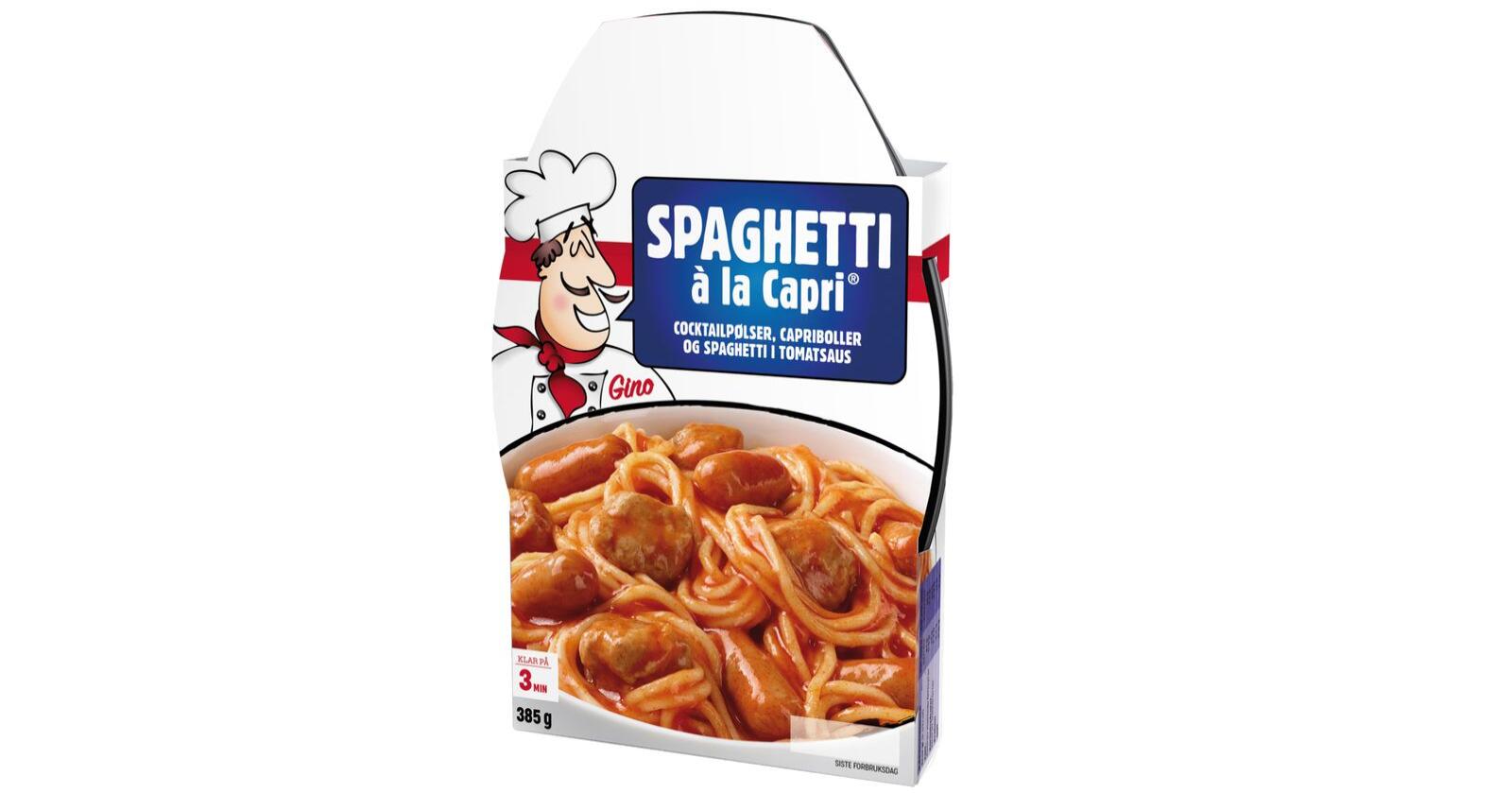 «Spaghetti à la Capri» har vært elsket og hatet i mer enn 60 år. Nå finnes den i en ny variant. Foto: Orkla 