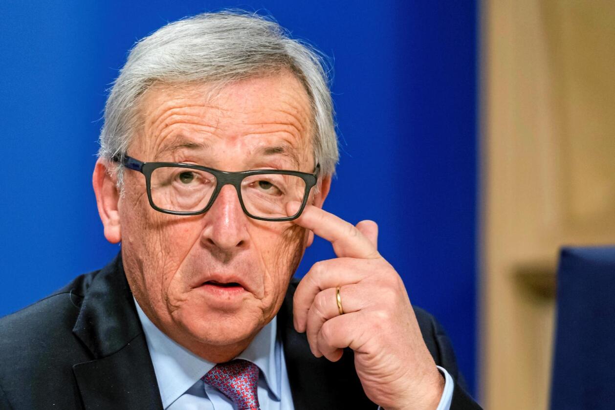 Bjelke i øyet: EU-kommisjonspresident Jean-Claude Juncker fra Luxemburg prøver å få EU med på en diskusjon om EU-prosjektets fremtid. Foto: Geert Vanden Wijngaert / AP / NTB Scanpix