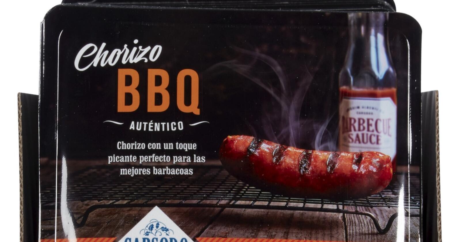 Carsodo BBQ Chorizo med best før dato 2.6.2021 og 15.6.2021 tilbakekalles. Foto: Taga Foods AS / NTB