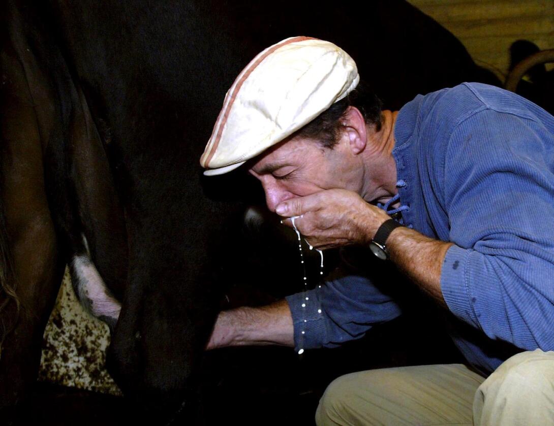 Gustaaf Koot er dømt for å ha solgt upasteurisert melk. Bildet er tatt i 2004, kort tid etter at han ble ilagt en bot for et lignende forhold. Arkivfoto: Svein André Svendsen