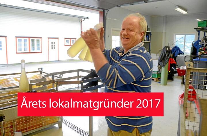 Skal du feire anbefaler siderprodusent Nils J. Lekve(61) musserende eplesider. Foto: Mariann Tvete