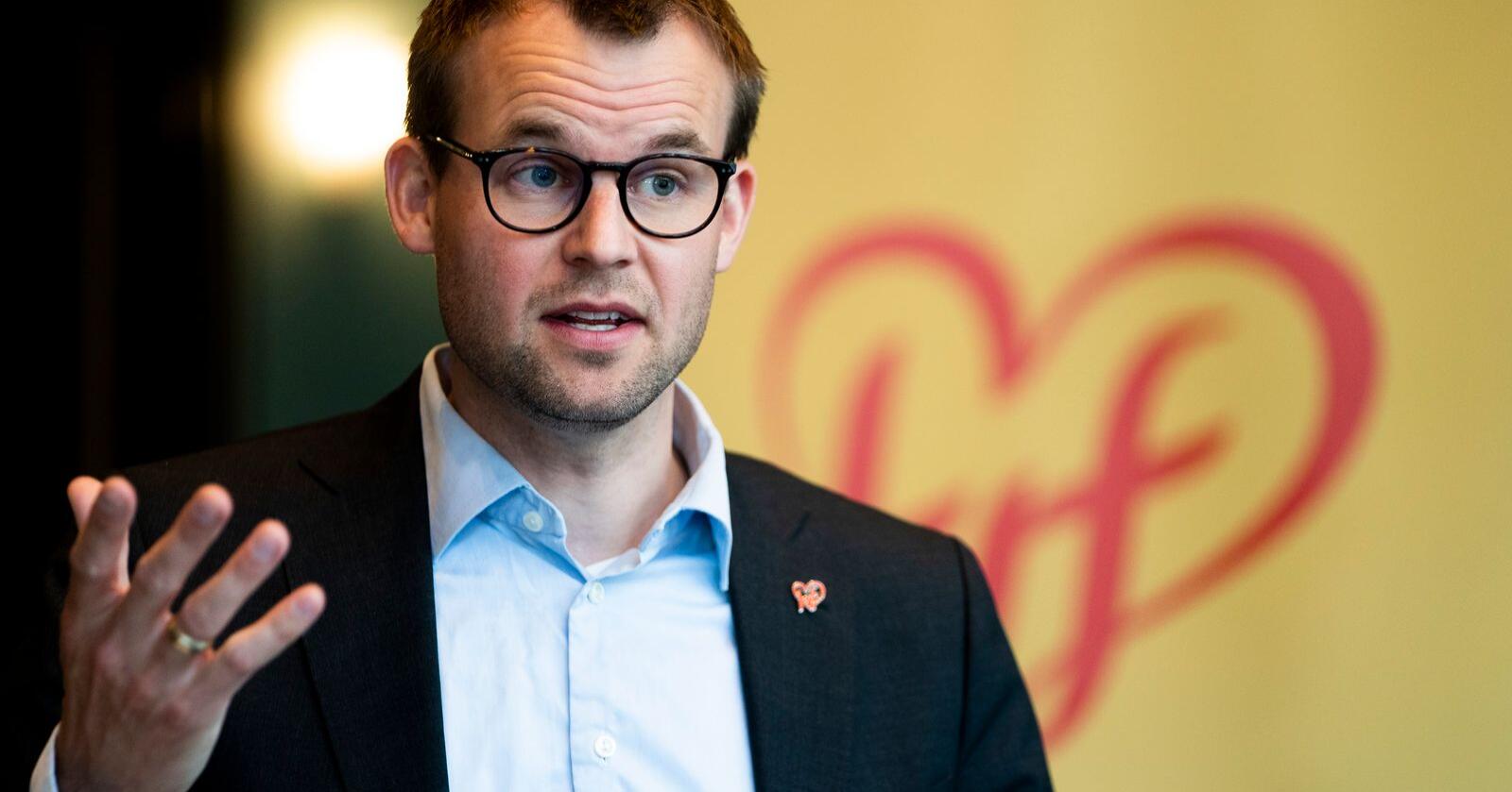 Partileder Kjell Ingolf Ropstad håper valgkampen kan bidra til mer engasjement og flere medlemmer til KrF. Foto: Terje Pedersen / NTB