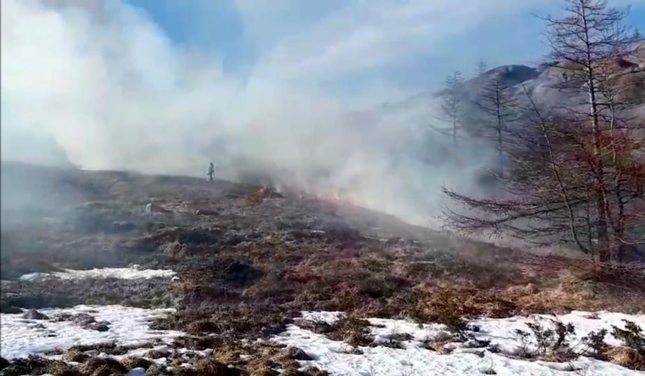 Brannen brøt ut ved Bjørndalsniben. Foto: Hå brannvesen / NTB scanpix