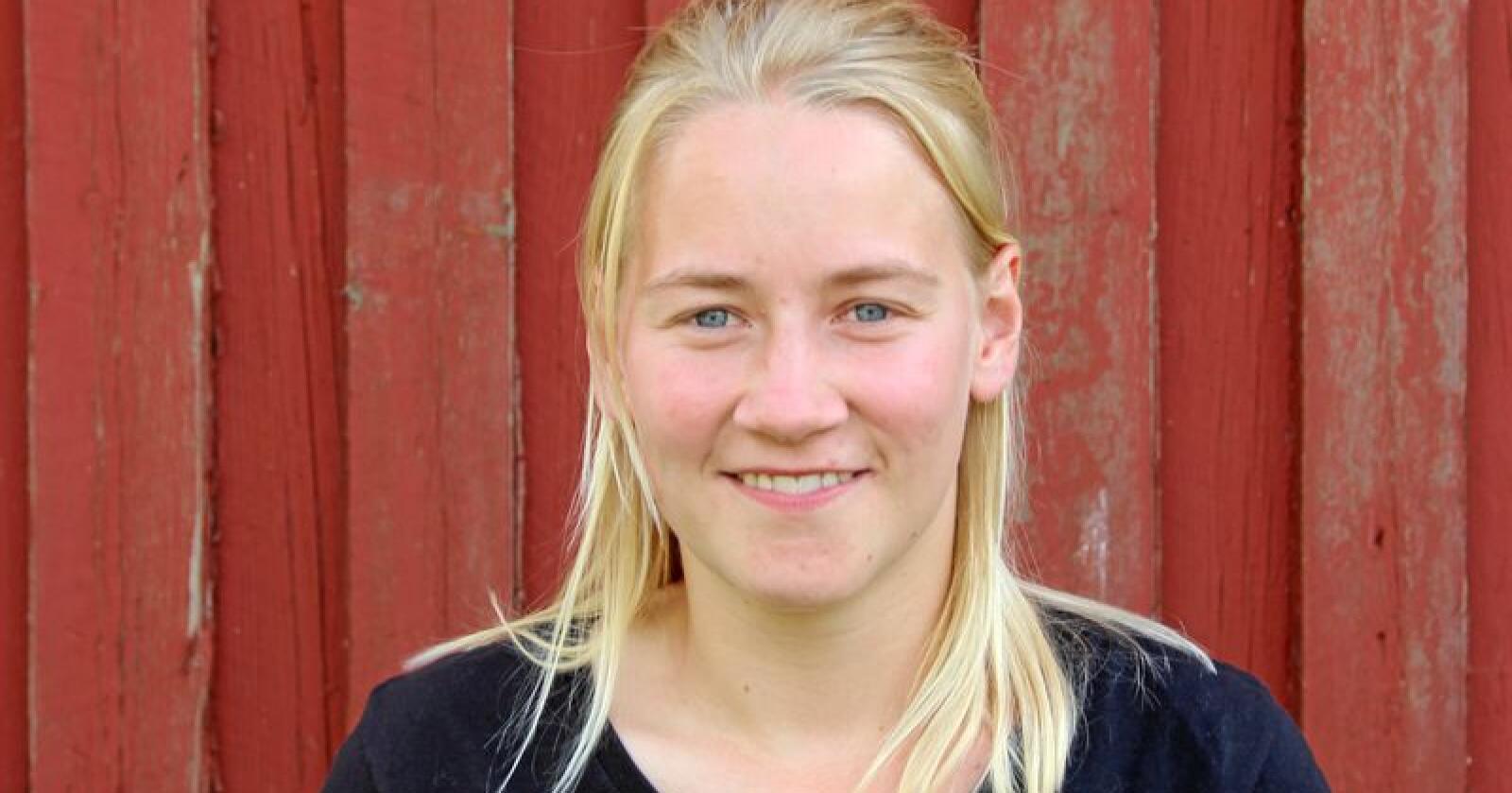 Inger Johanne Brandsrud, bygdepolitisk nestleder i Norges Bygdeungdomslag. Foto: Emma Gerritsen