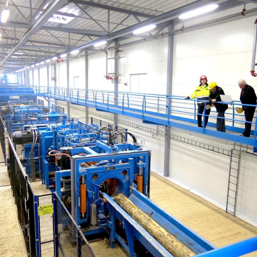 Kortreist: En av biozinfabrikkene til Bergene Holm skal produsere på flis og kapp fra eget sagbruk i Åmli.  