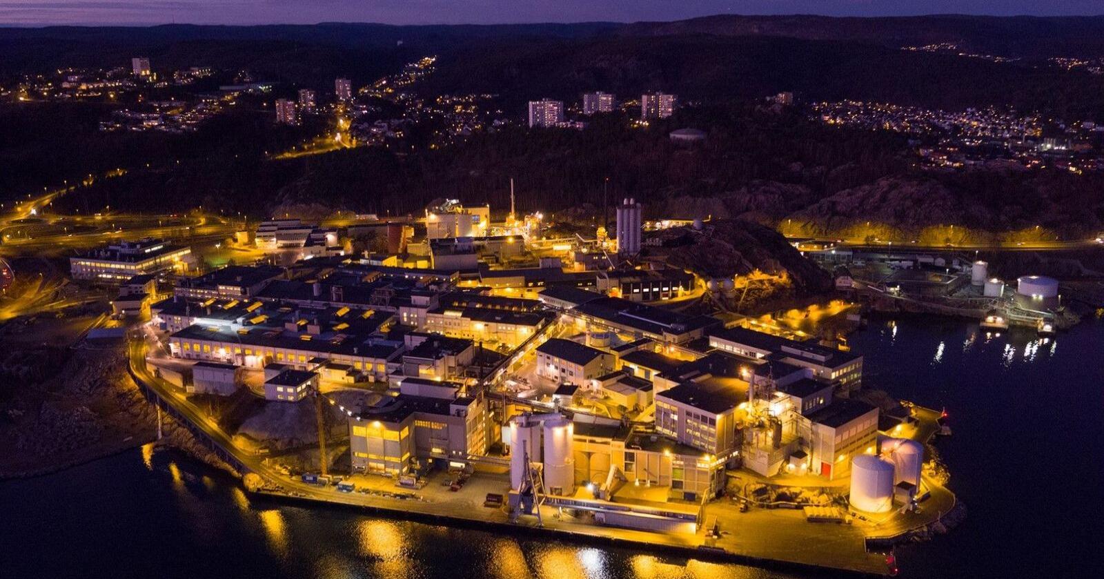 Nikkelverket i Kristiansand er det største nikkelraffineriet i den vestlige verden. Foto: Glencore