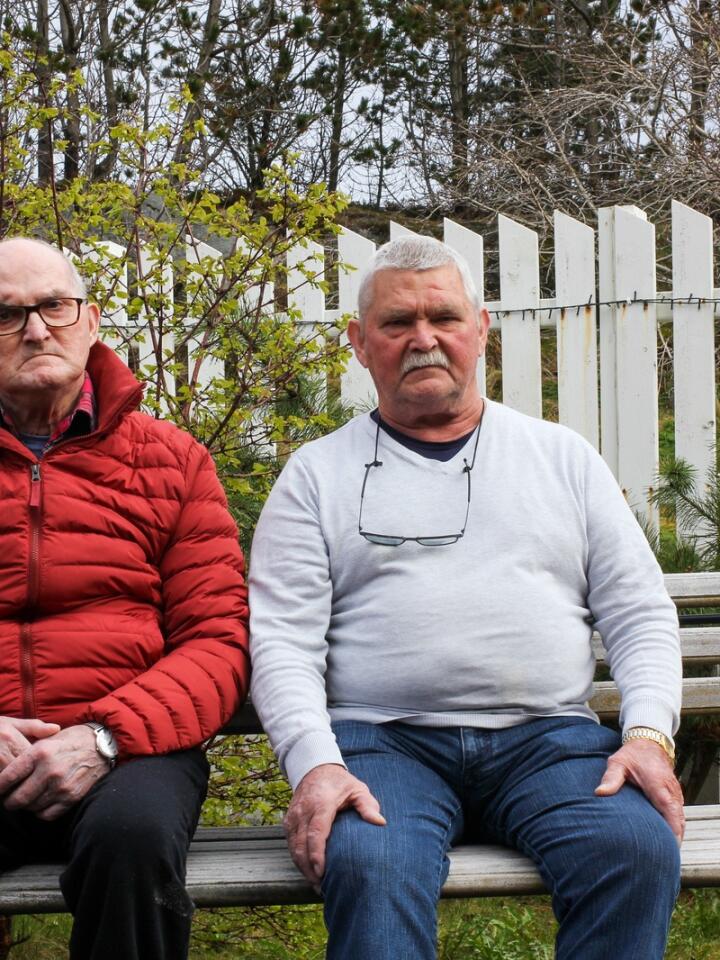 Brødrene Torfinn (82) og Trygve Selvær (79) ønsker å gi tilbake til øysamfunnet hvor de har tilbrakt nesten hele sine liv. Alle foto: Vilma Taubo 