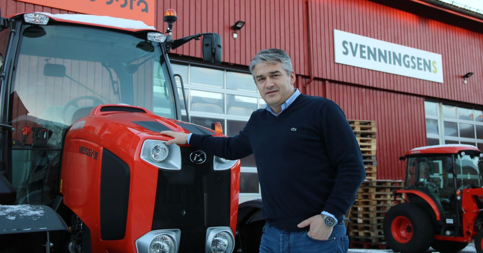 Kjetil Nilsson er daglig leder i Svenningsens Maskinforretning. (Arkivfoto)