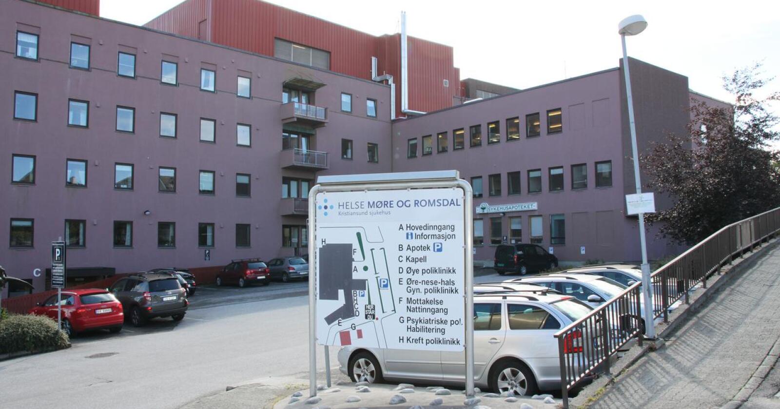 Kristiansund sykehus i Helse Møre og Romsdal. Foto: Janne Grete Aspen