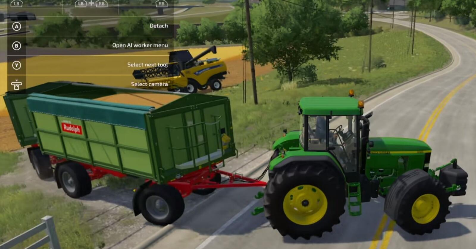 Farming simulator 2022 kan friste med bedre visuelle effekter og nye maskiner. Her er en skjermdump fra spilldemoen. 
