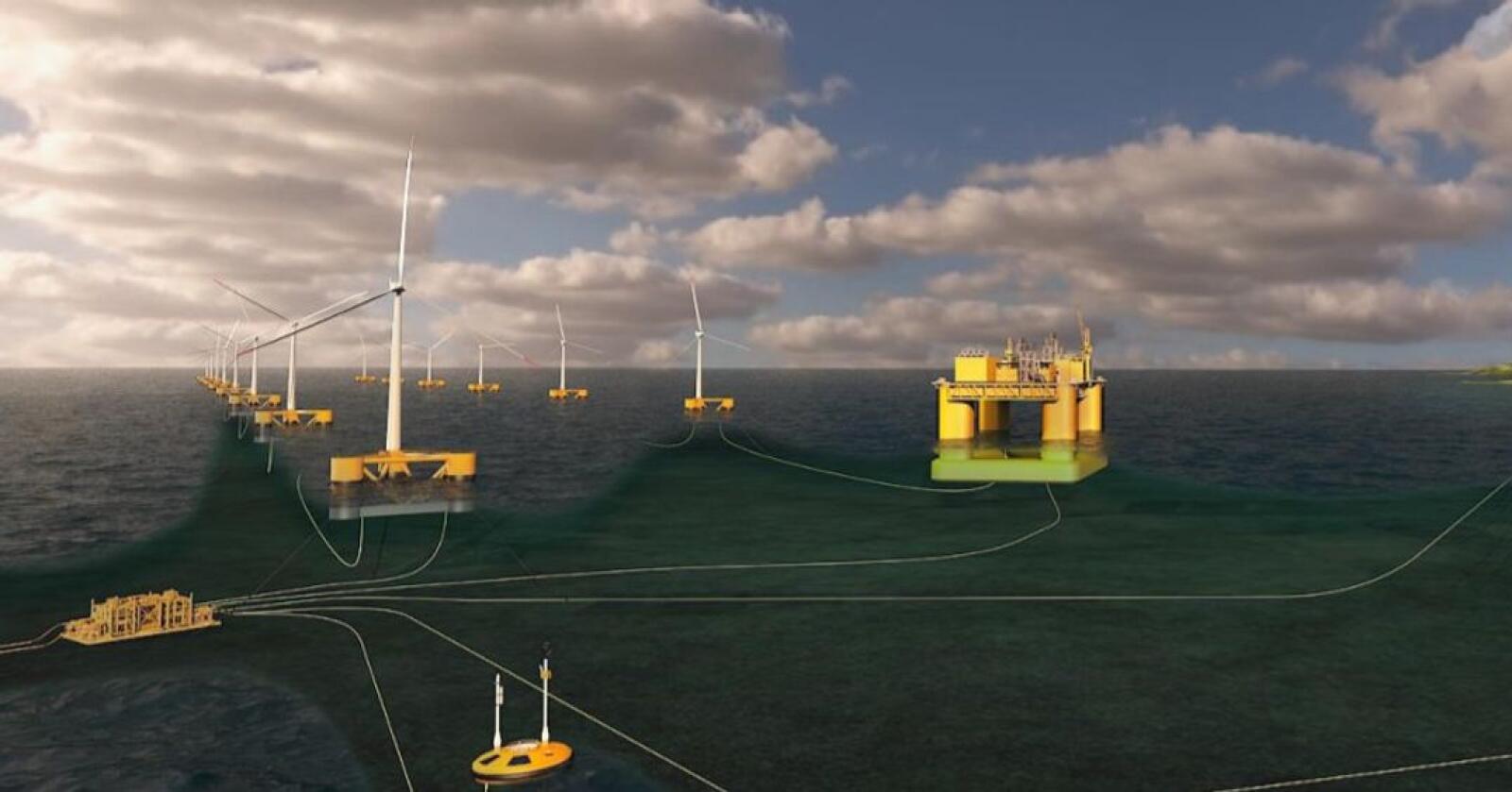 Aker offshore wind ønsker å bygge marine næringsparker ved å samlokalisere flere typer næringer rundt havvindkraft- anlegg