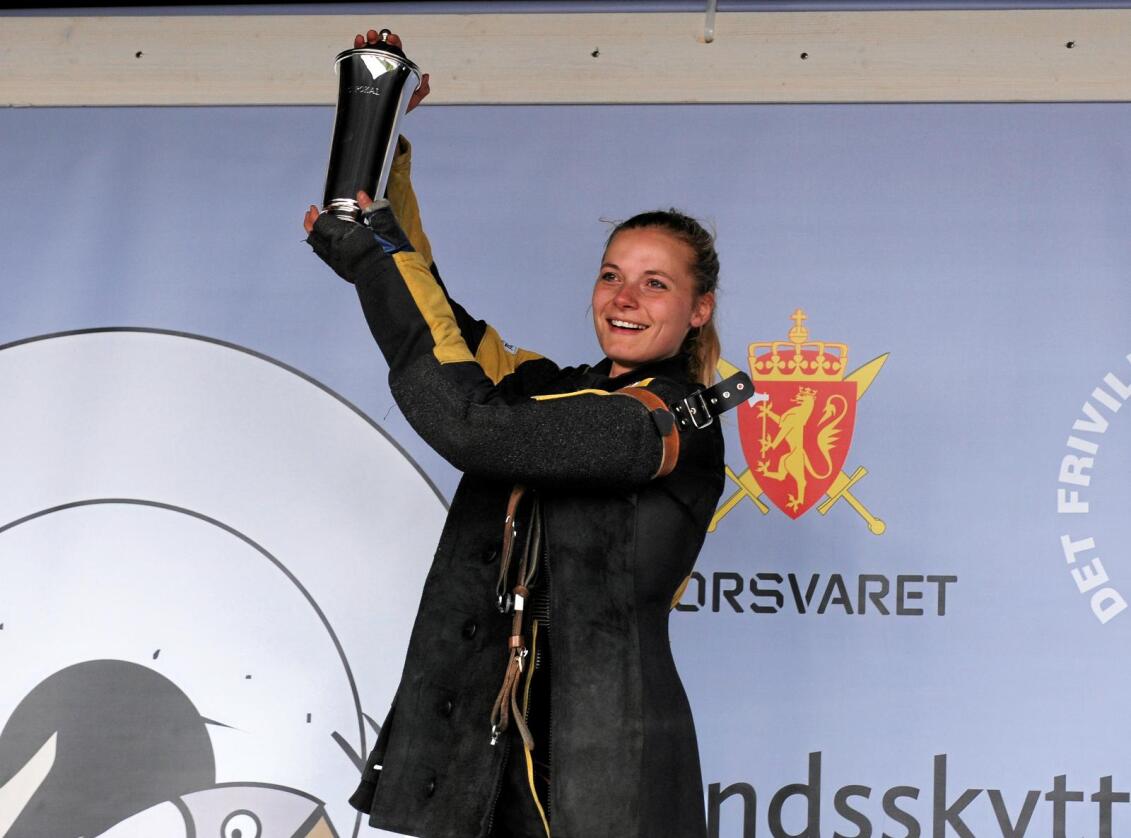 Katrine Aannestad Lund ble skytterdronning, som tredje kvinne med tittelen. Foto: Anders Tøsse