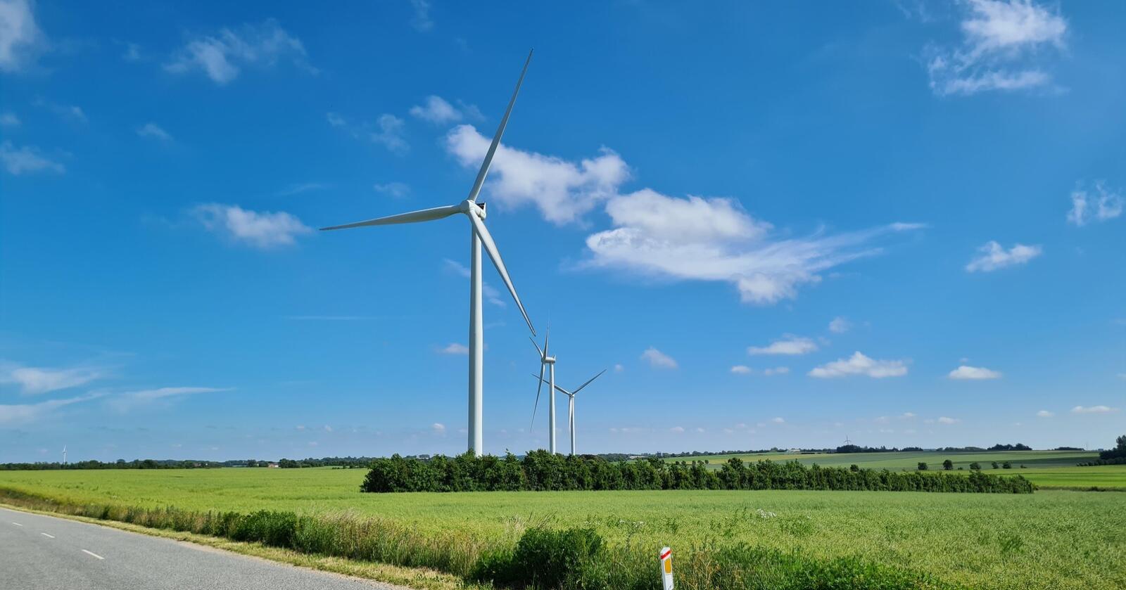 Arla har sikret seg mer fornybar kraft gjennom en vindkraft-avtale. Her fra Danmark. Foto: Jon-Fredrik Bækgaard Klausen