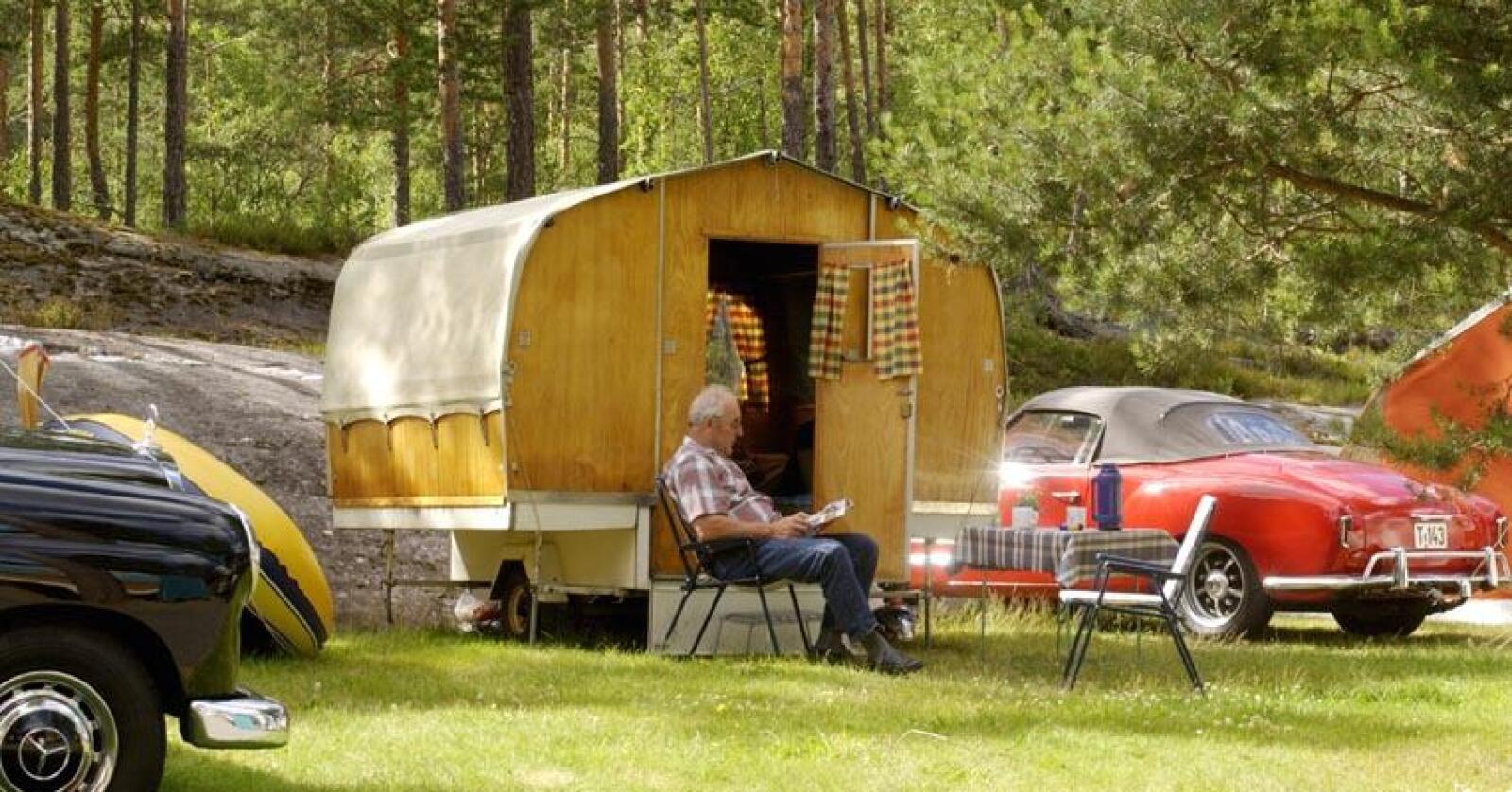 VETERAN: Slik kan campinglivet fortone seg når Norsk Veteran Camping samles. Arkivfoto